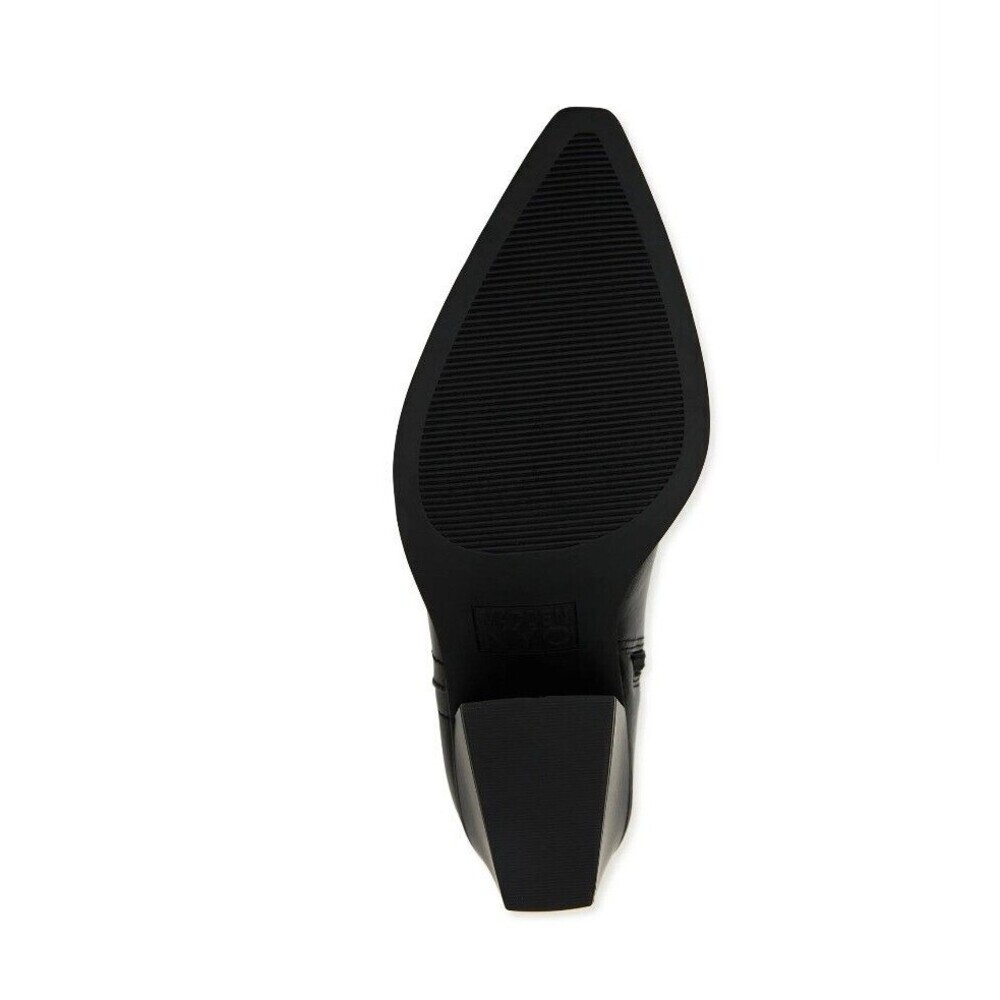 Madden NYC Boots Women's Sz 6 Tall Black Western Embroidered Pointed Block Heel - Picture 6 of 10